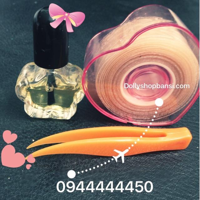 Combo 420 miếng kích mí lưới + keo hồng + nhíp Chất đẹp