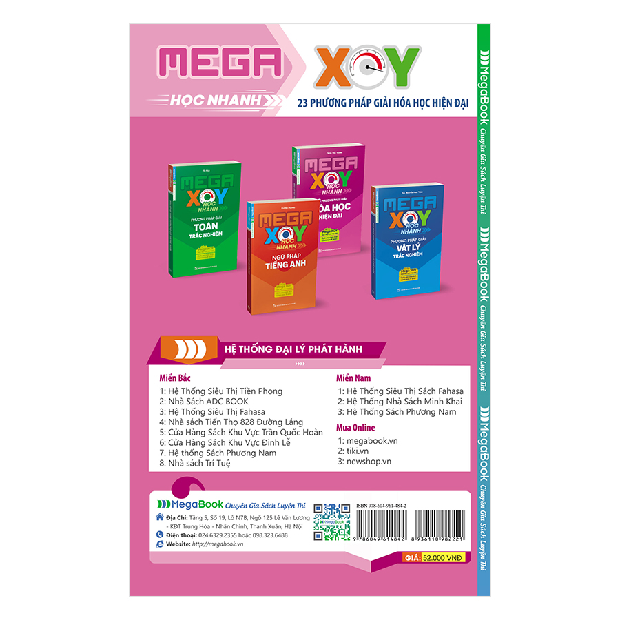 Mega XOY Học Nhanh 23 Phương Pháp Giải Hóa Học Hiện Đại (Sổ Tay Nhỏ Gọn)