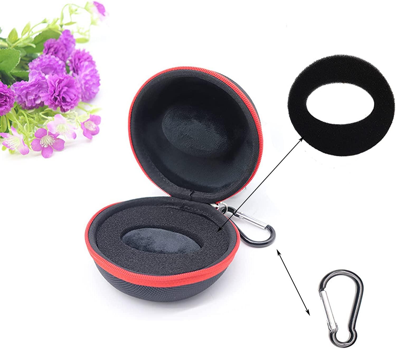 2 miếng hộp lưu trữ đồng hồ tròn, lưu trữ di động cho đồng hồ, đồng hồ với đồng hồ, với carabiner và bọt biển, đăng ký đồng hồ