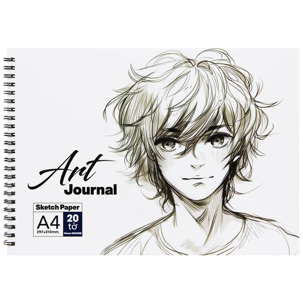 Tập Vẽ Lò Xo Art Journal A4 - 40 Trang 220gsm - The Sun - Manga Boy