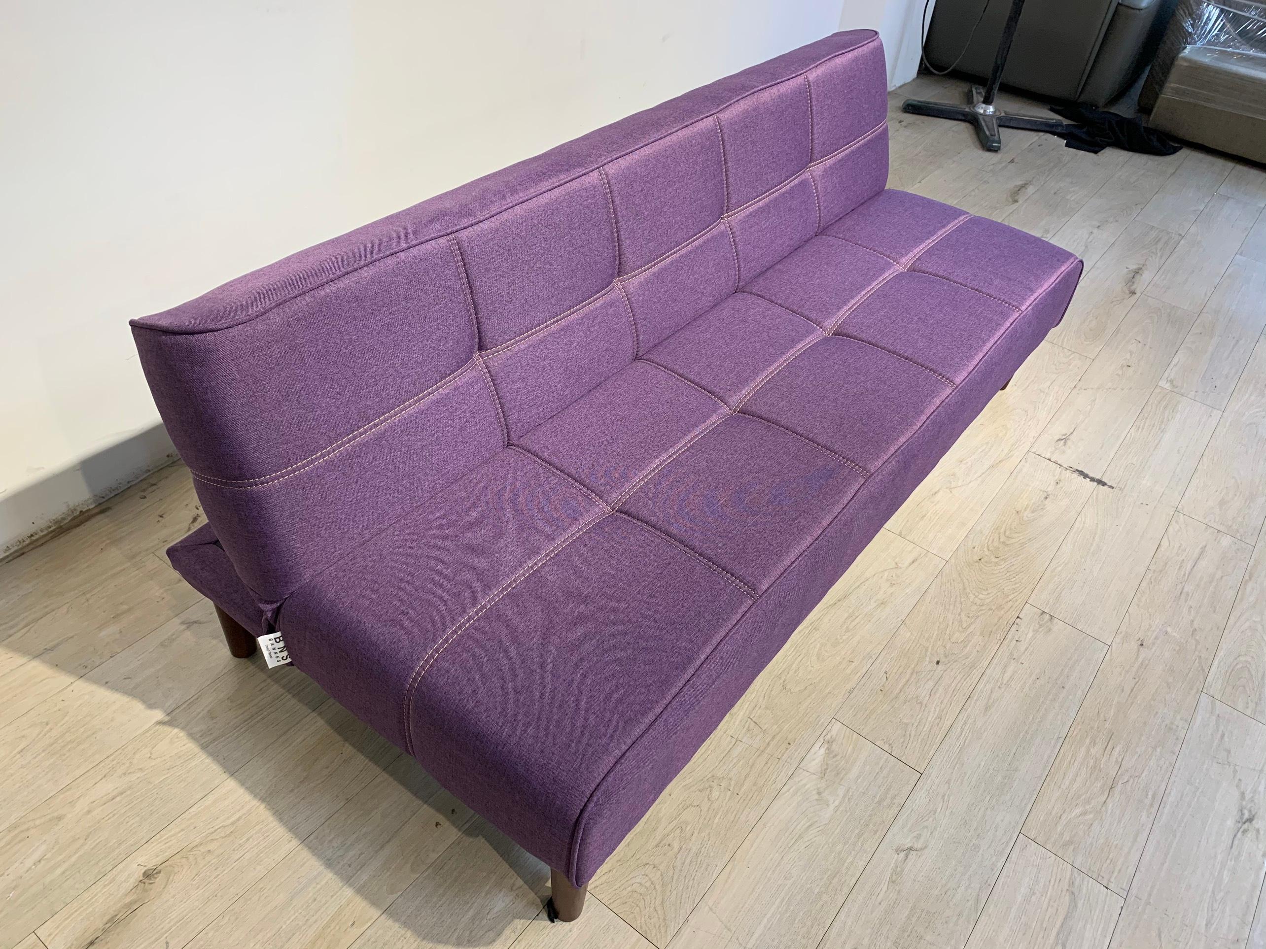 Sofa bed 3 trong 1 Juno sofa chân gỗ màu tím