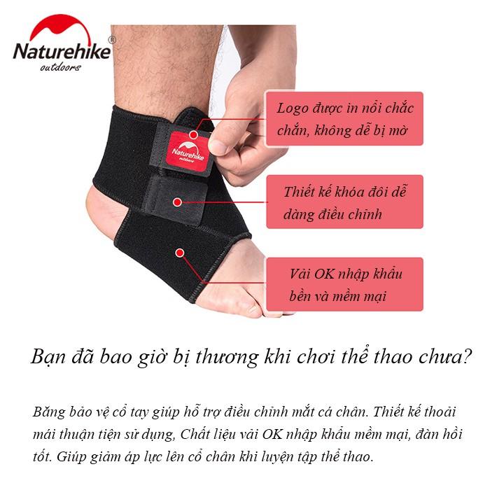 Băng quấn bảo vệ cổ chân leo núi, chạy bộ, tập thể thao du lịch dã ngoại Naturehike HH05A002-B 