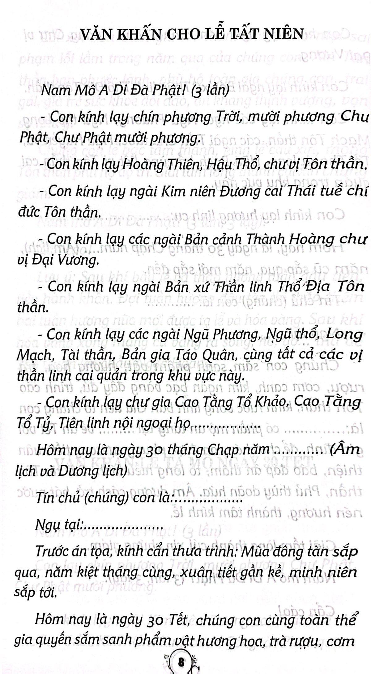 Sách - Văn Khấn Nôm Truyền Thống