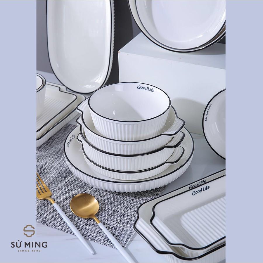 Bộ Bát Đĩa Sứ sang trọng, đẳng cấp, độc đáo, giao hàng an toàn.