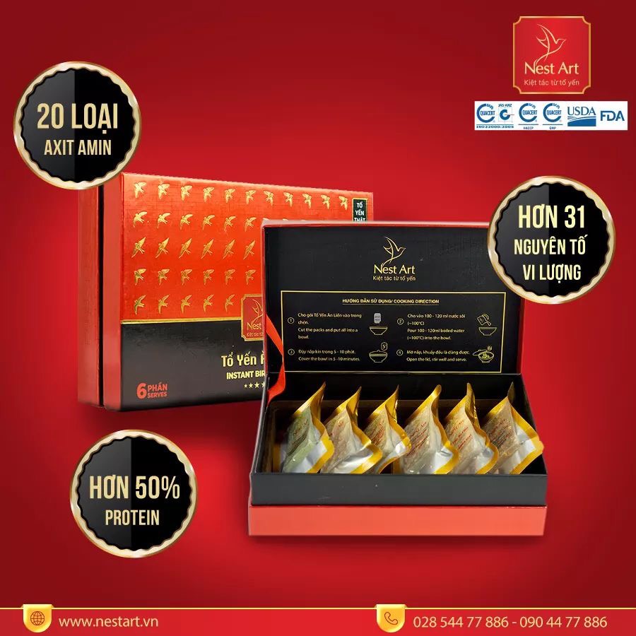 Tổ Yến Ăn Liền Platinum – Fucoidan 16g