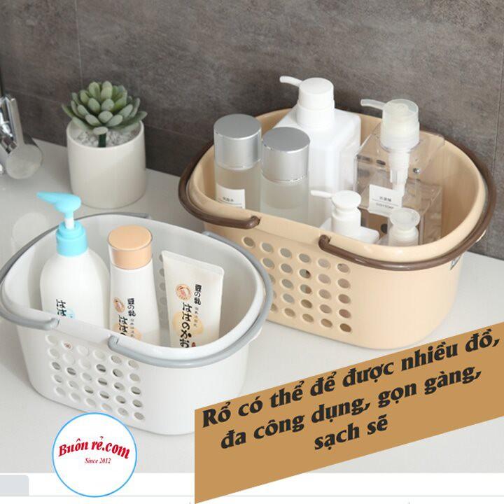 Giỏ đựng đồ đa năng có quai cầm 3 size Nhựa Việt Nhật -Br01360