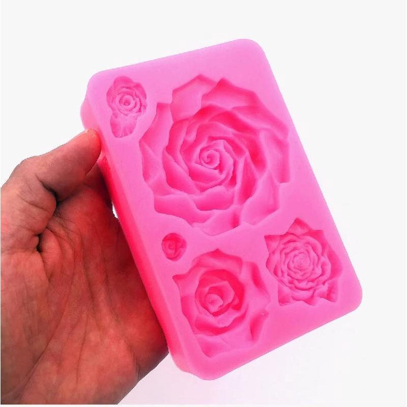 Khuôn làm bánh ANAEAT bằng silicon 3D an toàn tiện dụng cho nhà bếp 6.5 x 8.5cm