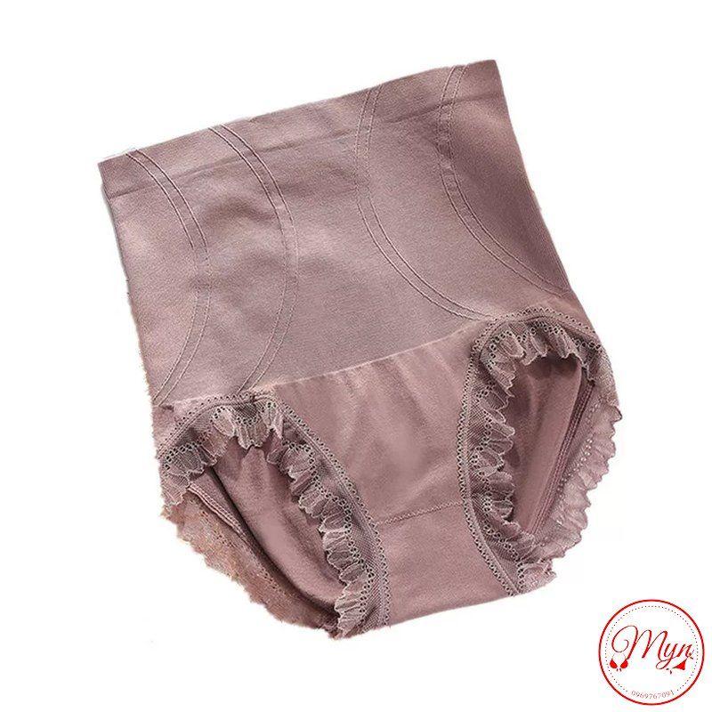 QUẦN COTTON CẠP CAO, GEN BỤNG PHỐI REN