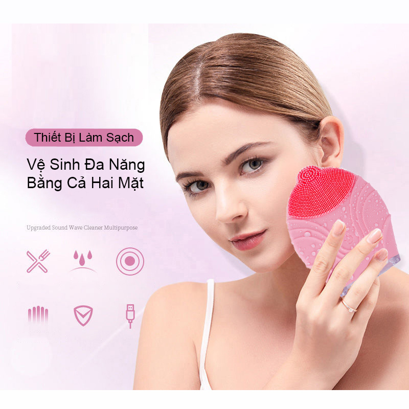 Máy Rửa Mặt Và Massage Da Mặt K-SKIN Làm Sạch Sâu, Se Khít Lỗ Chân Lông  Loại Bỏ Bã Nhờ Và Bụi Bẩn