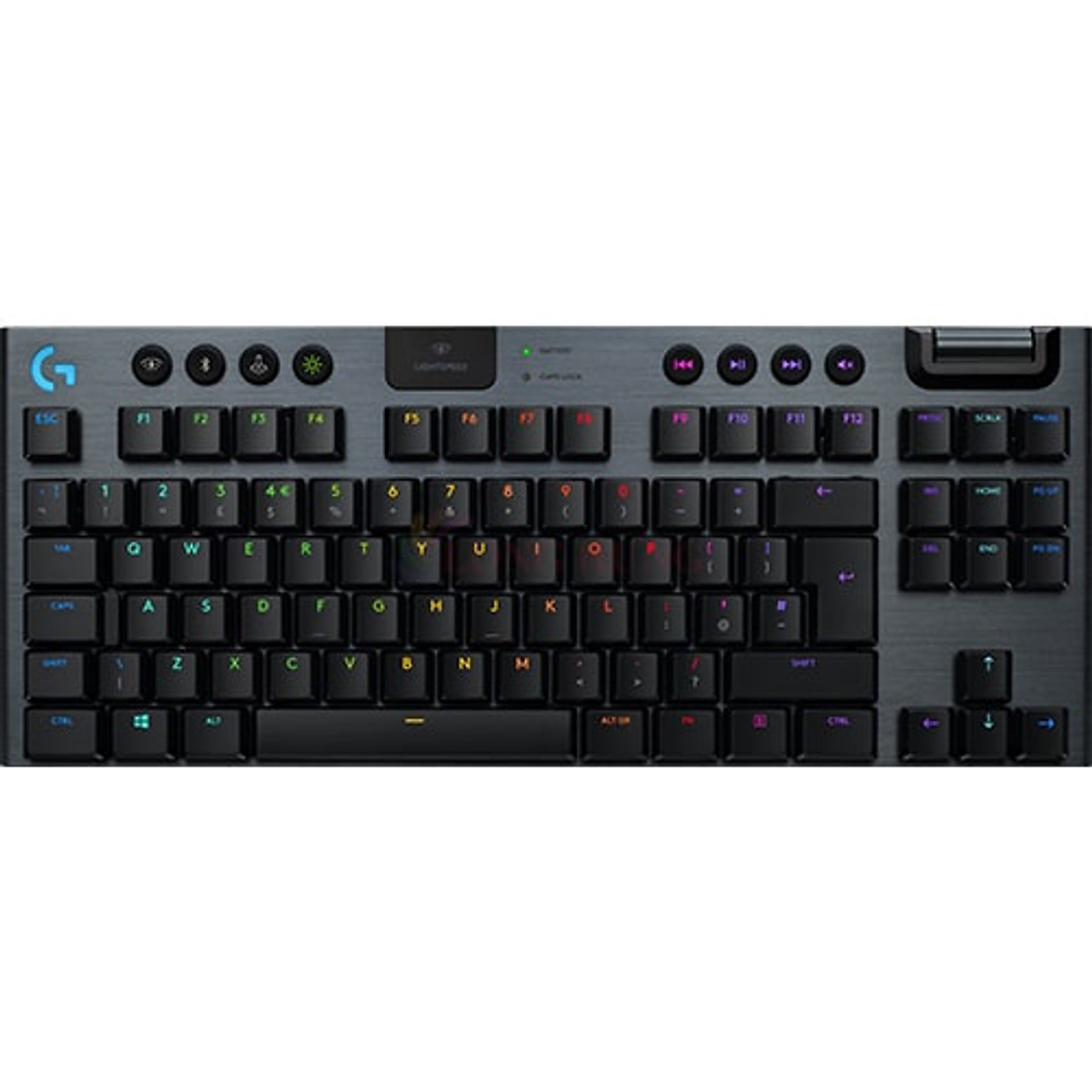 Bàn phím game cơ học không dây Lightspeed Logitech G913 TKL - Không phím số, 3 loại switch cấu hình thấp, Bluetooth/USB, RGB Lightsync - Hàng Chính Hãng