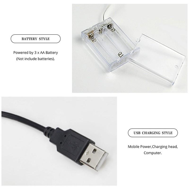 Dây Đèn Led Trang Trí Đom Đóm Cổng USB 3 MÉT, 10 MÉT