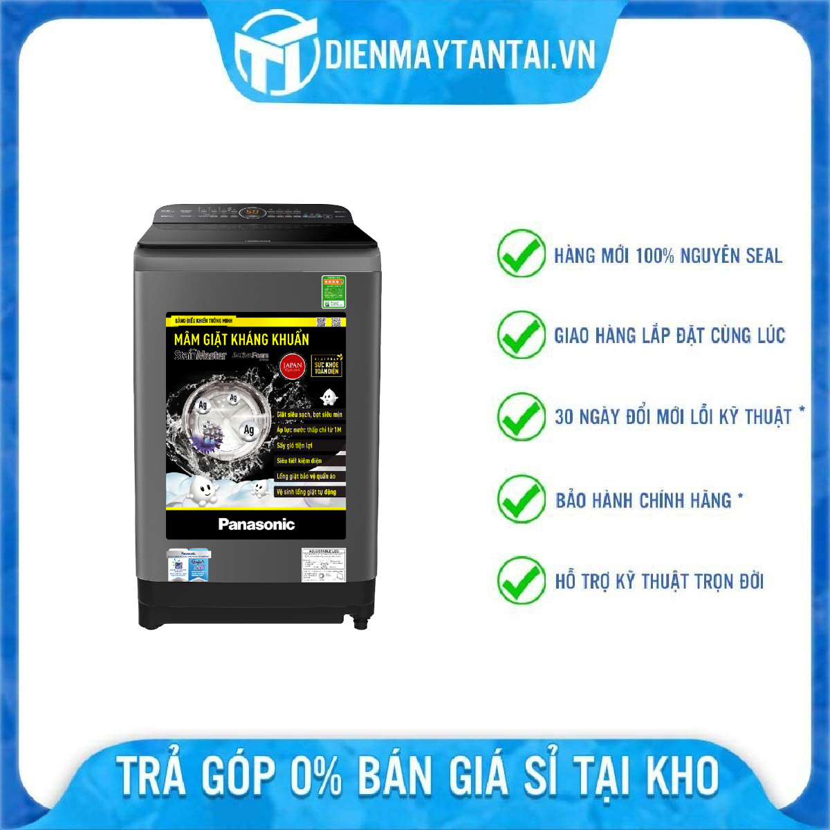 Máy giặt Panasonic 9 kg NA-F90A9DRV - Chỉ giao HCM