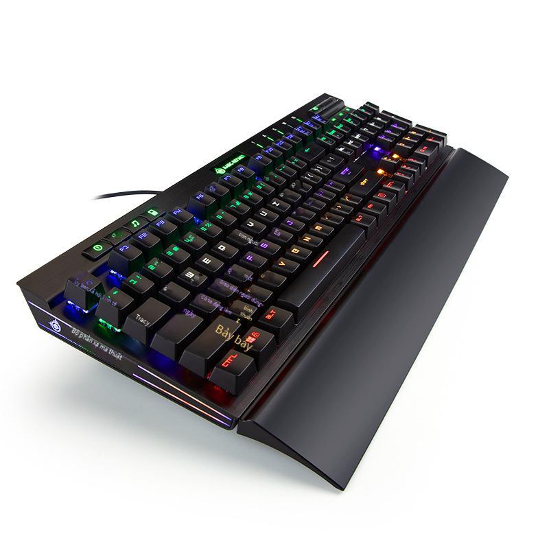 Ưu Đãi Demon Refiner MK12 Bàn Phím Cơ 104 Phím Đèn Nền LED Bàn Phím Giao Hưởng Quán Cà Phê Internet Trò Chơi Đặc Biệt Bàn Phím Cơ