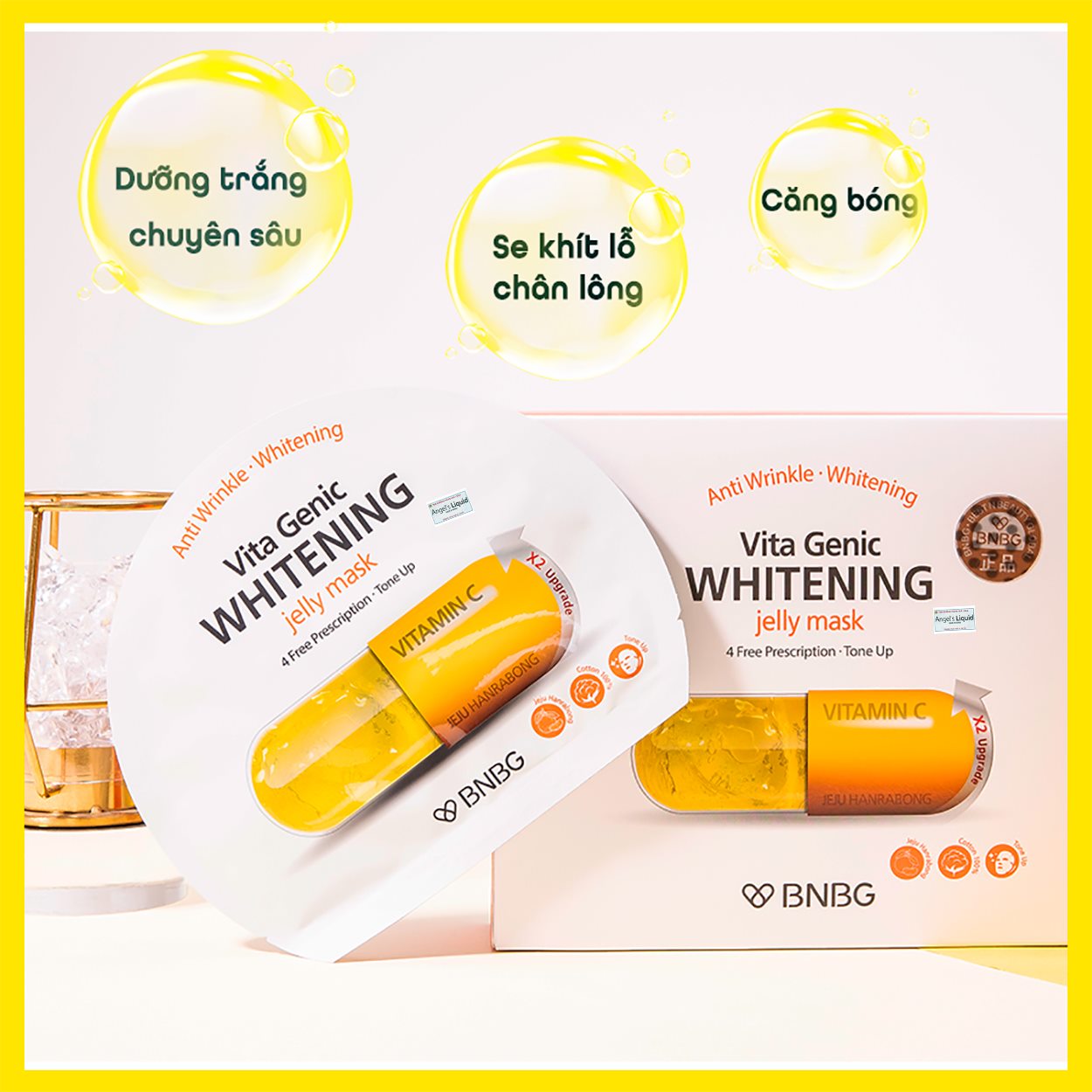Mặt Nạ BNBG Vàng Dưỡng Trắng Vita Genic Whitening Jelly Mask 30ml