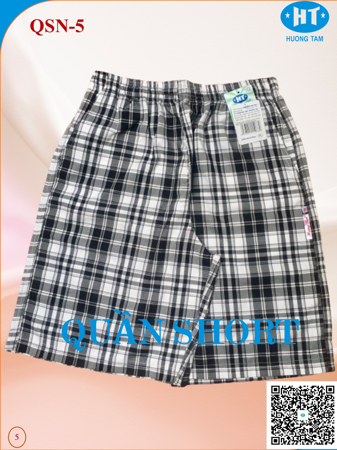 Quần Short HUONGTAM  nam cao cấp(QSN). Chất liệu vải loại tốt: mềm mại, thoáng mát, không phai màu