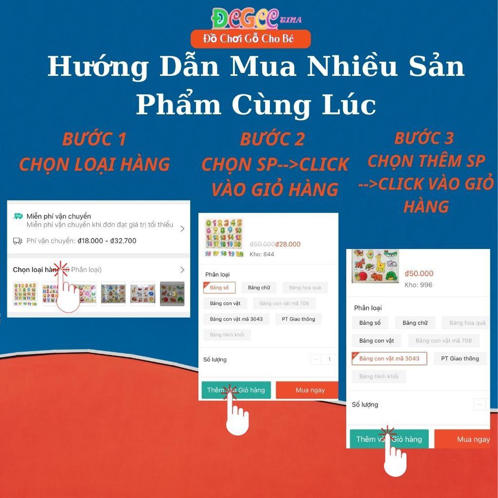 Bảng Chữ Cái Cho Bé - Bảng Chữ Cái Tiếng Anh TINA 6 Trong 1 Cho Bé Học Chữ Số Đếm, Thả Khối Kèm Trò Chơi Câu Cá Đáng Yêu