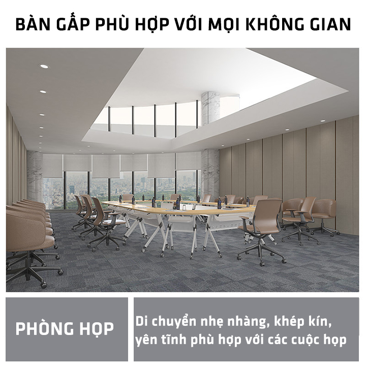 Bàn làm việc nâng hạ 1m2 có ngăn kéo di động, bàn gấp gọn điều chỉnh chiều cao nhập khẩu nguyên chiếc