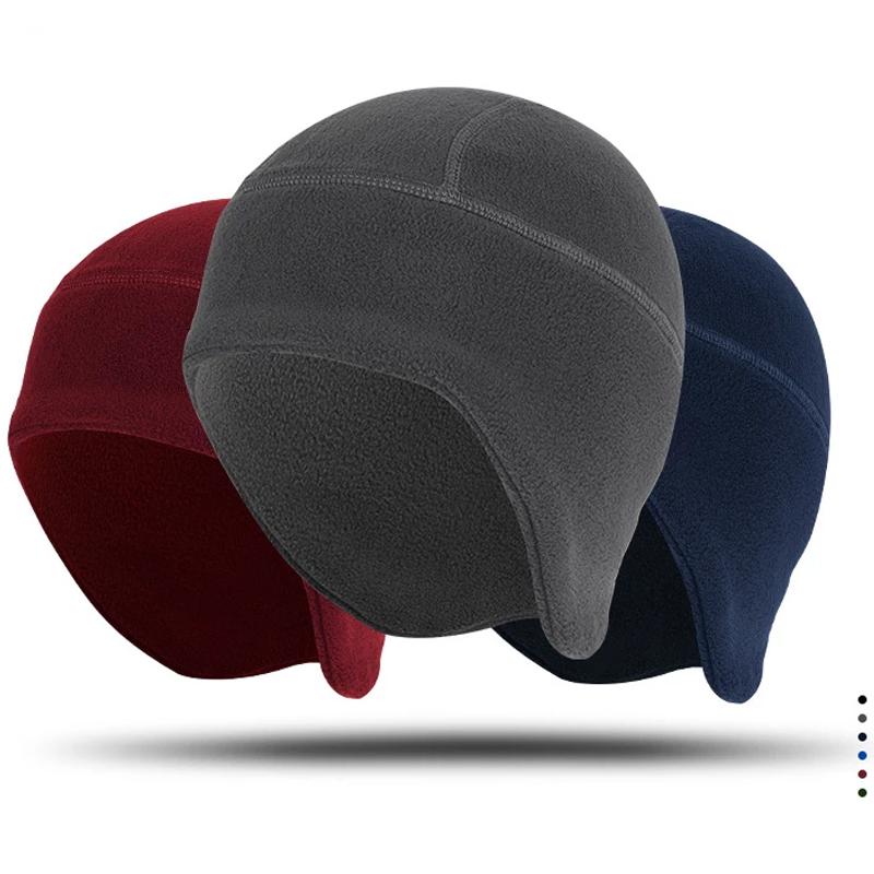 Người đàn ông mũ lông cừu ngoài trời Mũ mùa đông đạp xe cắm trại beanies phụ nữ quân đội bảo vệ tai gió xe đạp thể thao ấm áp Color: bandage