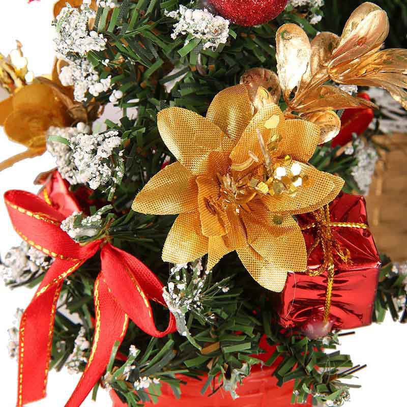 Chậu Cây Thông Trang Trí Noel 20Cm Để Bàn Trang Trí Giáng Sinh