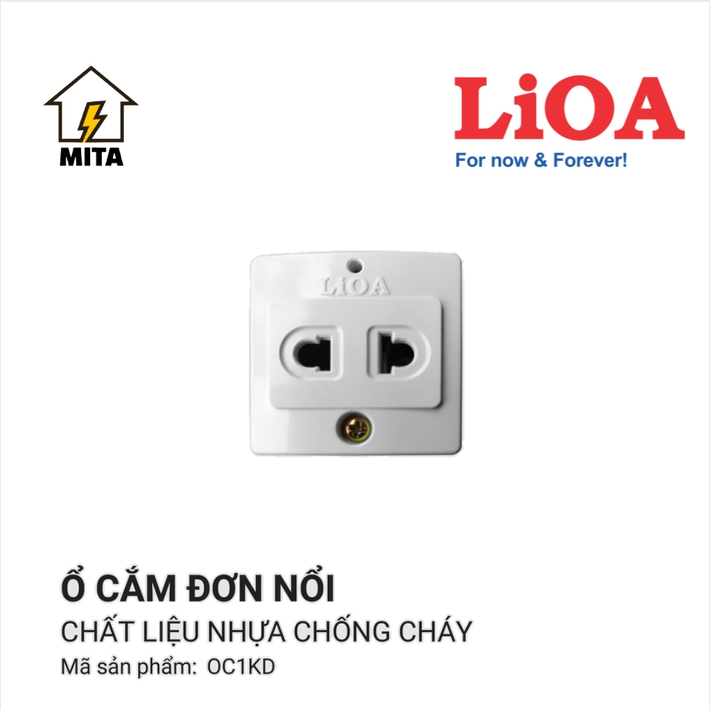 Thiết bị điện lắp nổi LiOA - Ổ cắm và công tắc lắp nổi LIOA