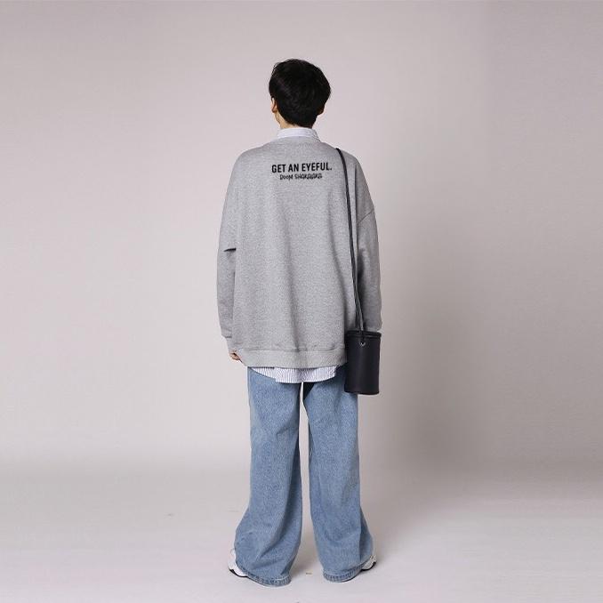 Áo dài tay trơn NỈ BÔNG Unisex MonsterX STRICT Sweater Ulzzang cặp đôi nam nữ form rộng oversize Hàn Quốc