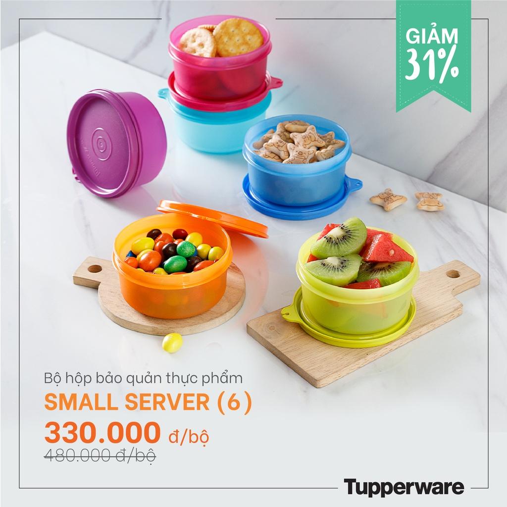 Bộ Tupperware 6 hộp bảo quản thực phẩm Colorful Small Server 200ml - Hàng Chính Hãng