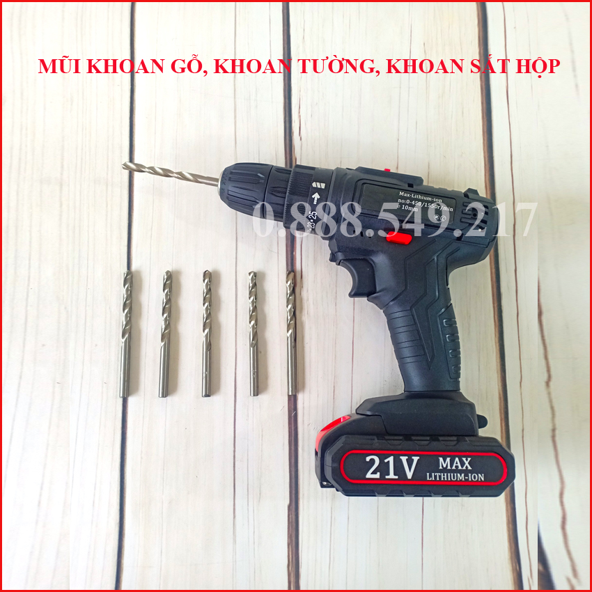 Bộ 5 Mũi Khoan Hợp Kim Cao Cấp Khoan Tường, Khoan Gỗ, Khoan Sắt Hộp Rất Tốt