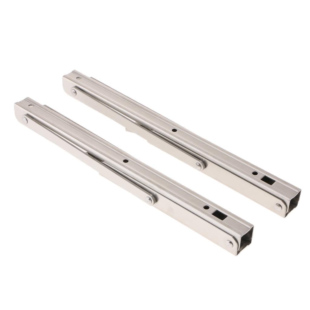 2Pcs Stainless Steel Foldable Shelf Bracket Rack Wall Hanging Holder