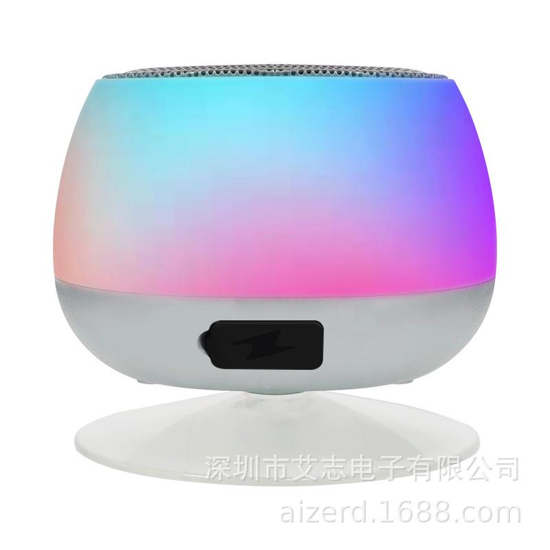 Phong cách mới nhất của loa siêu trầm bầu không khí ánh sáng đầy màu sắc ánh sáng loa siêu trầm mini trong nhà máy tính để bàn hộ gia đình cốc hút loa loa nhỏ không dây