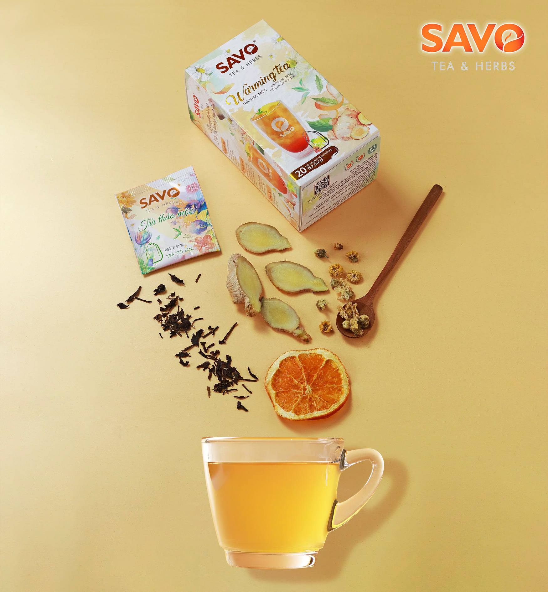 Trà Thảo Mộc SAVO WARMING (Warming Herbal Tea)