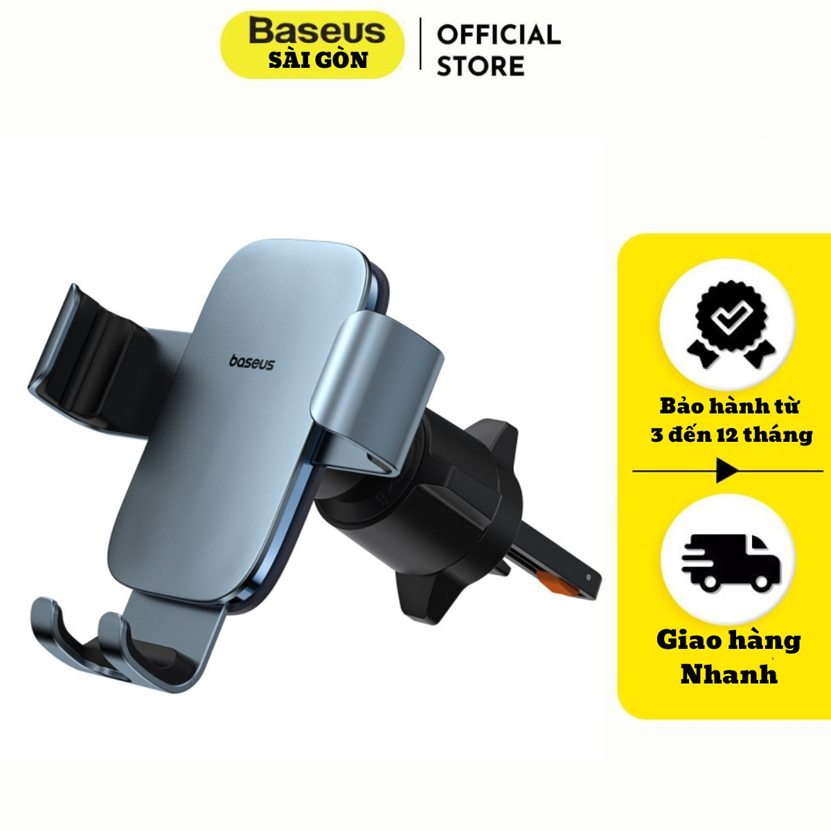 Giá đỡ Baseus Metal Age 3 Gravity Car Mount điện thoại trên ô tô - hàng chính hãng