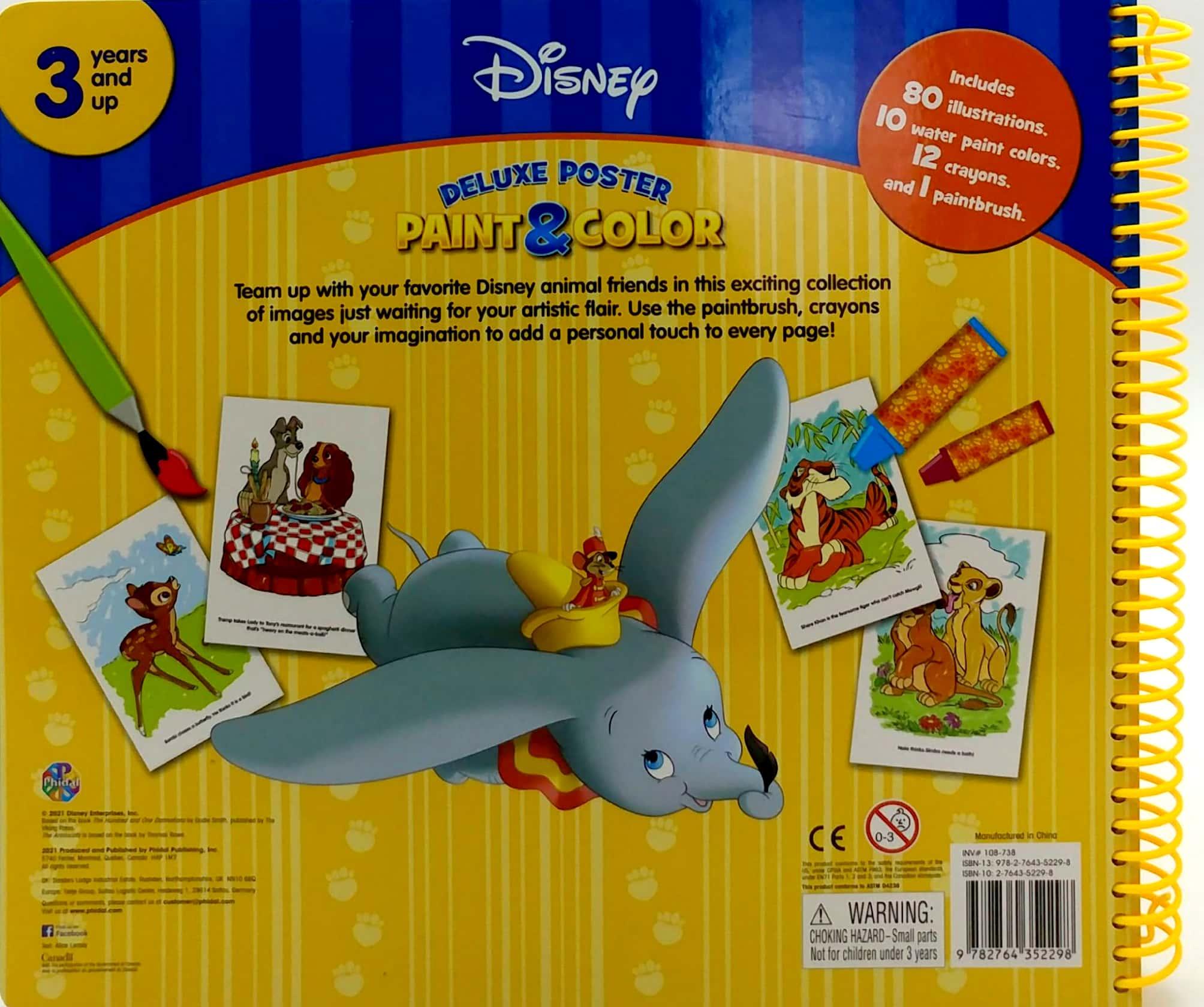 Disney Animals Classics Deluxe Poster Paint & Color