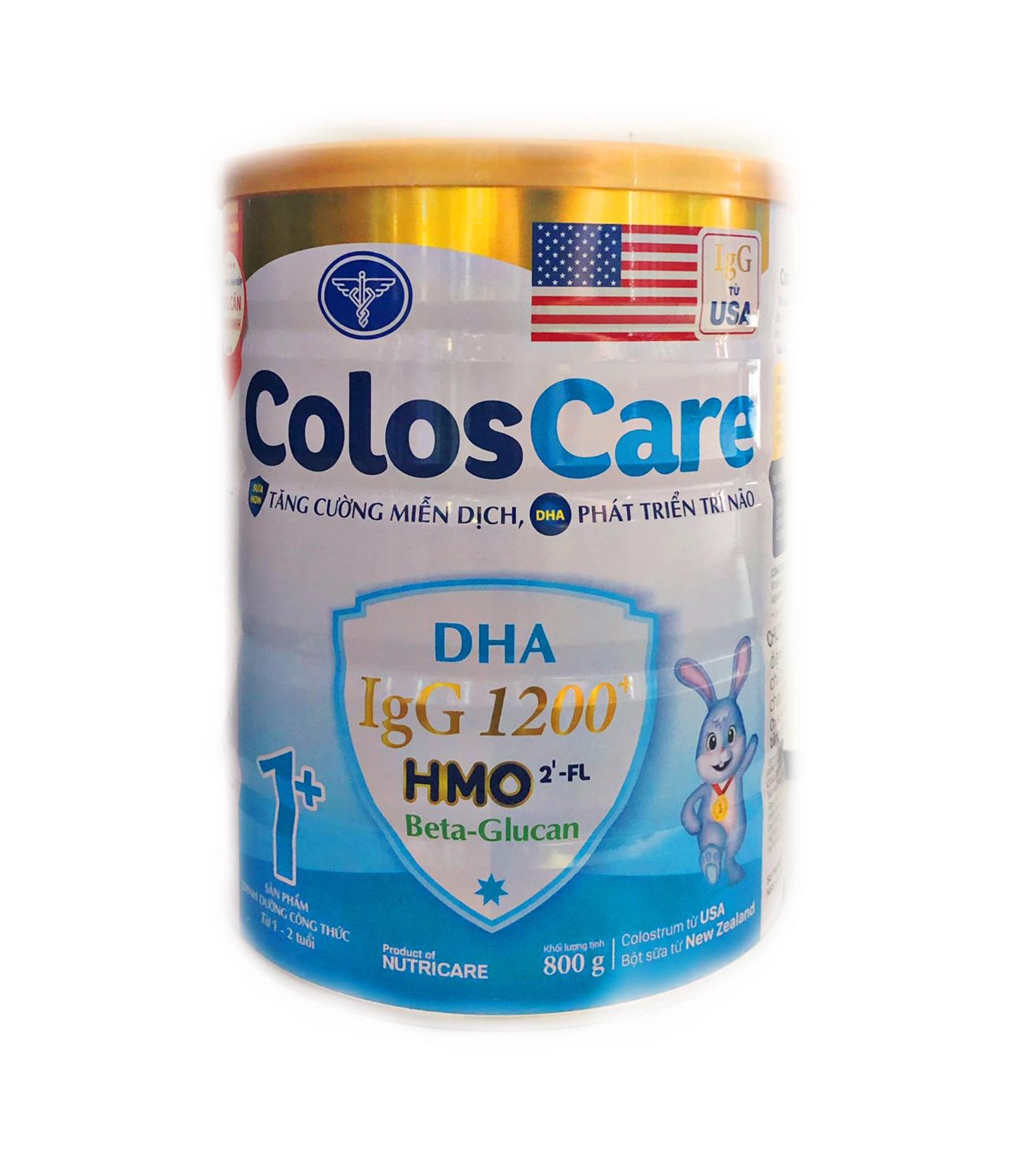 Sữa bột ColosCare 1+ 800g - Sữa non tăng cường miễn dịch của NutriCare