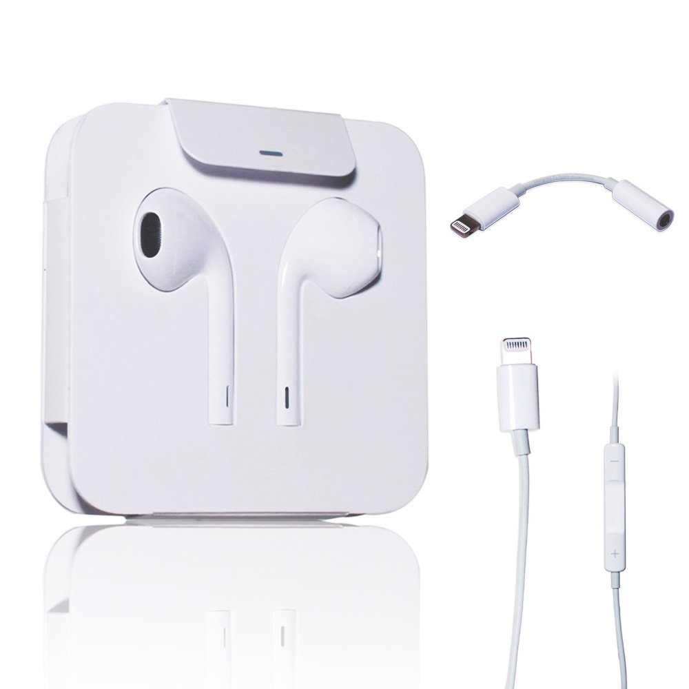 Tai Nghe Nhét Tai Iphone Lightning - Âm Thanh Chân Thực, Tích Hợp Micro Đàm Thoại Chất Lượng Cao - Dây Tai Nghe Mềm, Chống Rối - Hàng Nhập Khẩu