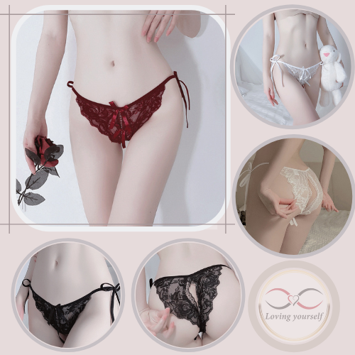 Combo 2 quần lót xuyên thấu, quần lót nữ, quần lọt khe nữ cột dây hở đáy sexy và hư hỏng ( màu ngẫu nhiên) LYEQ047 