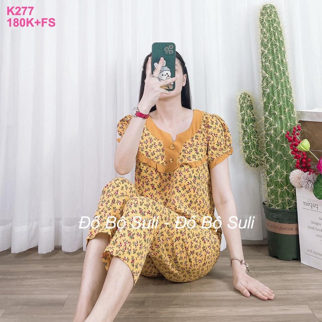 Đồ Mặc Nhà Dài Lụa Mango Cao Cấp Họa Tiết Hoa Lá - Bền, Đẹp, Dễ Thương