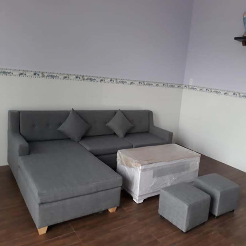 Bộ bàn ghế sofa phòng khách góc L