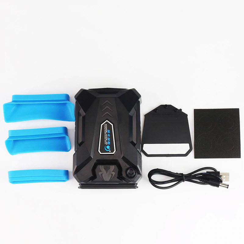 Quạt Hút Tản Nhiệt Laptop Chuyên Dụng Cao Cấp Cho Game Thủ CoolCold K27 Cắm Cổng USB - Kèm Bàn Di Chuột - Hàng Chính Hãng)