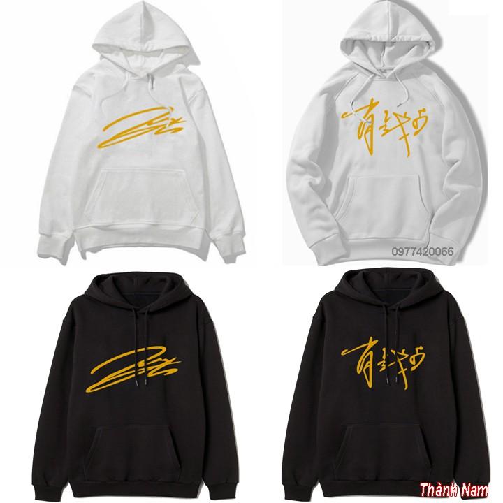 áo hoodie chữ ký Tiêu Chiến, áo hoodie BJYXSZD, áo Vương Nhất Bác