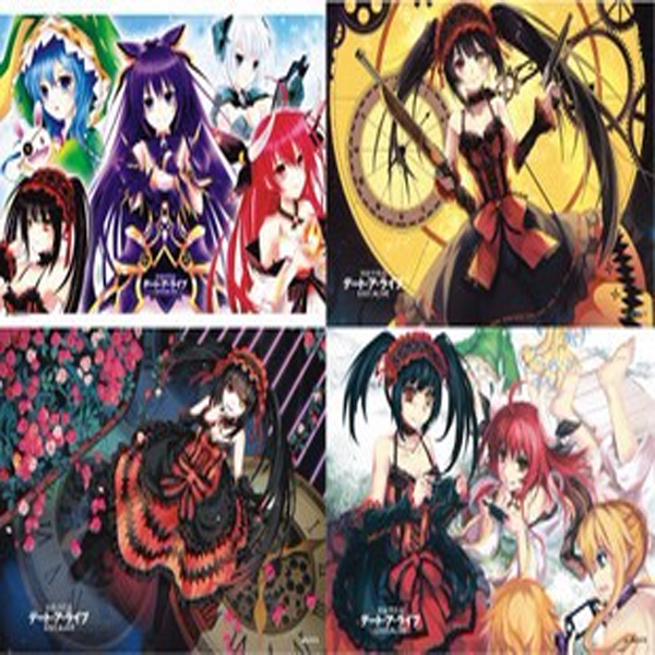 Poster Date a live 8 tấm A3 ảnh dán anime thiết kế bắt mắt độc đáo