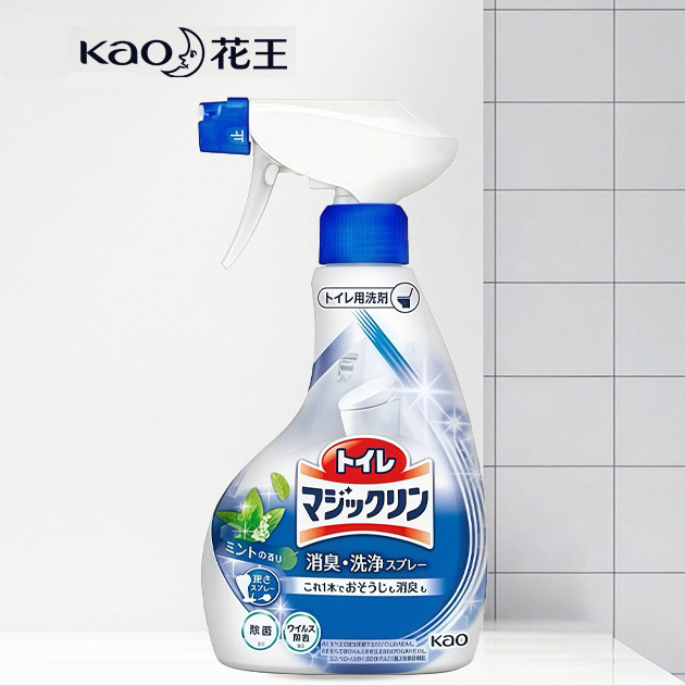 Xịt tẩy bồn cầu, gạch men, bồn sứ nhà tắm, nền Toilet ố vàng sỉn màu Kao Cleaner Nhật Bản 350ml