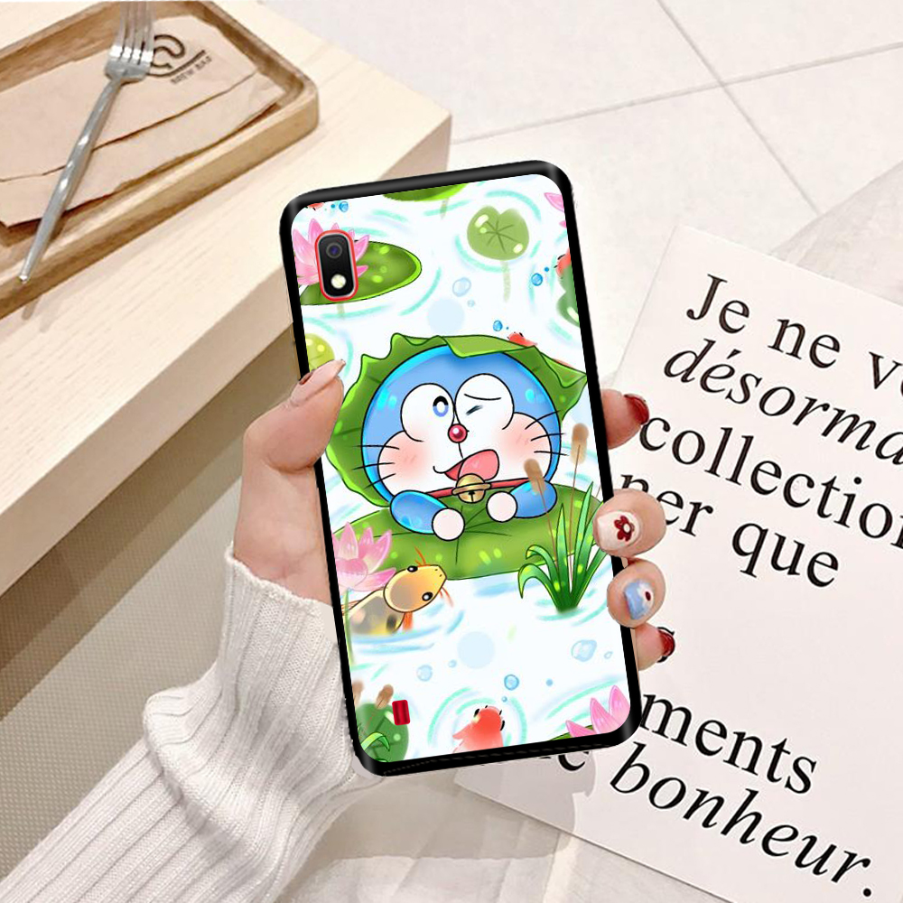 Ốp lưng điện thoại Samsung Galaxy A10 viền silicon dẻo TPU  hình Doremon Dễ Thương - Hàng chính hãng