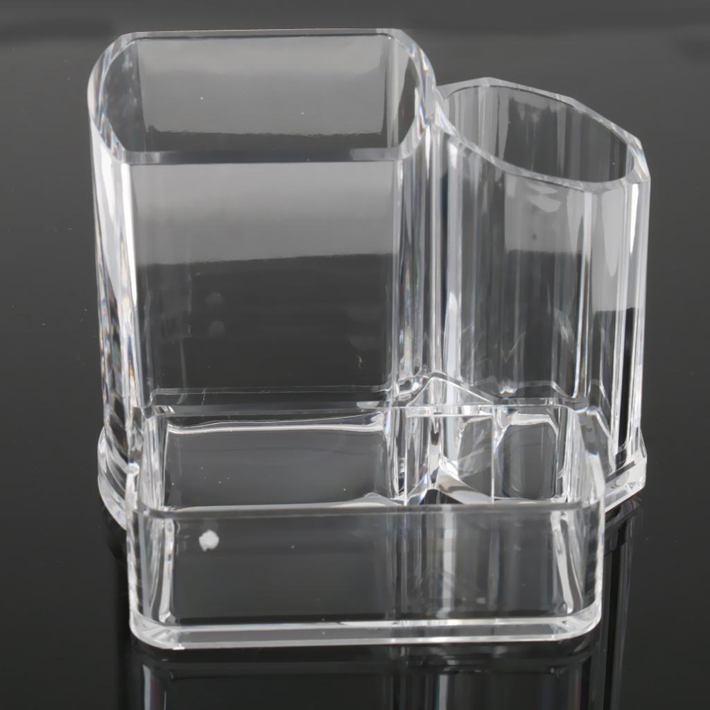 Transparent Acrylic Makeup Brush Lipstick Holder Box Jewelry Organizer Case