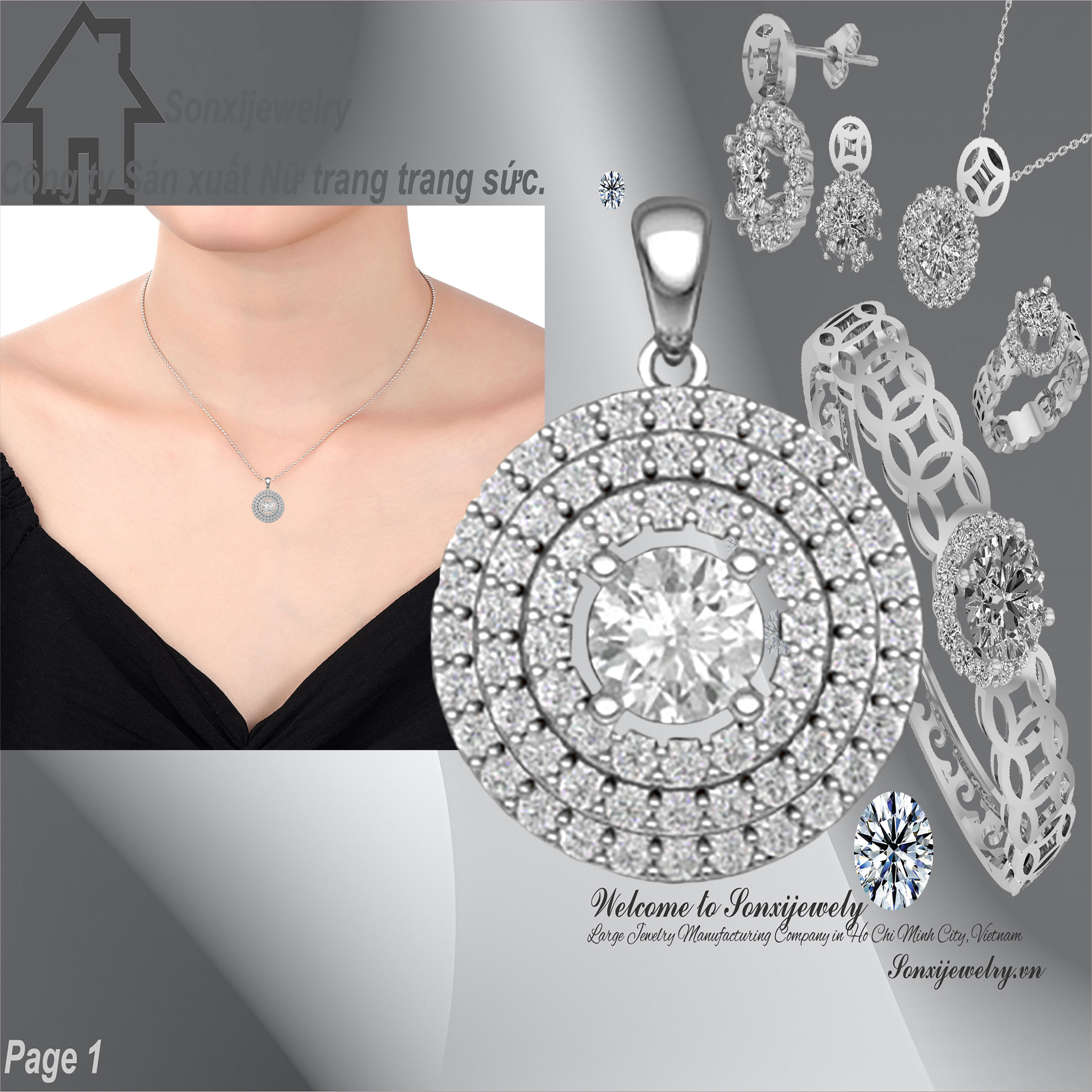 MẶT DÂY CHUYỀN HIỆN ĐẠI MẪU ĐẸP 3910