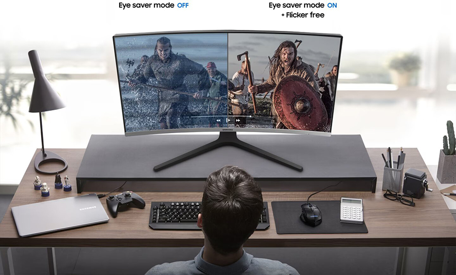 Màn Hình Cong Samsung LC27R500FHEXXV 27 inch Full HD 4ms 60Hz VA - Hàng Chính Hãng