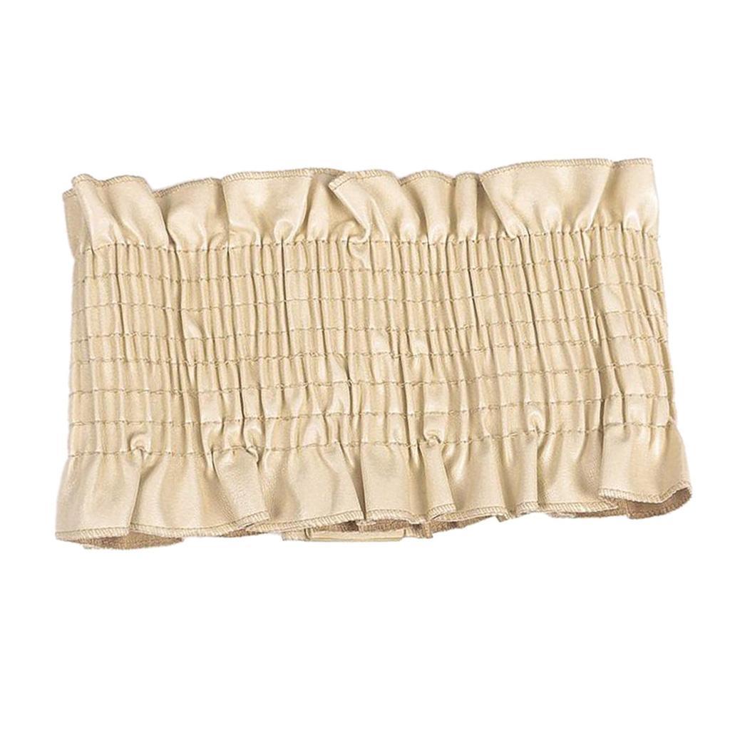 Women Girls PU Leather Wide Waist Belt Elastic Band Corset