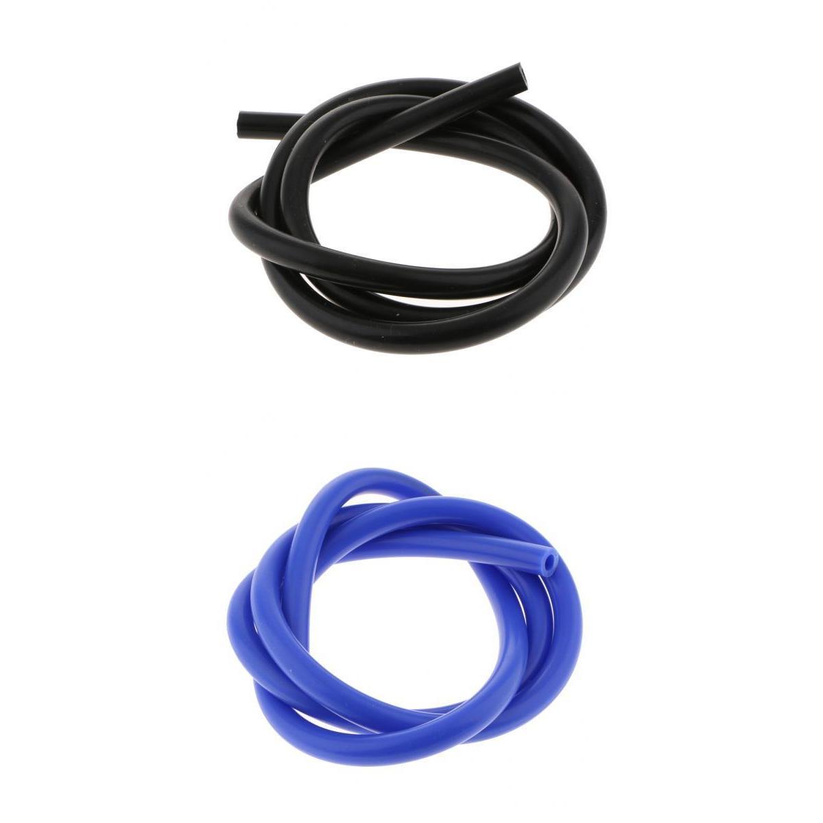 2 Pieces 8mm  Silicone Vacuum Hose 5 ft Blue Air Tube Pipe/Line/Tube