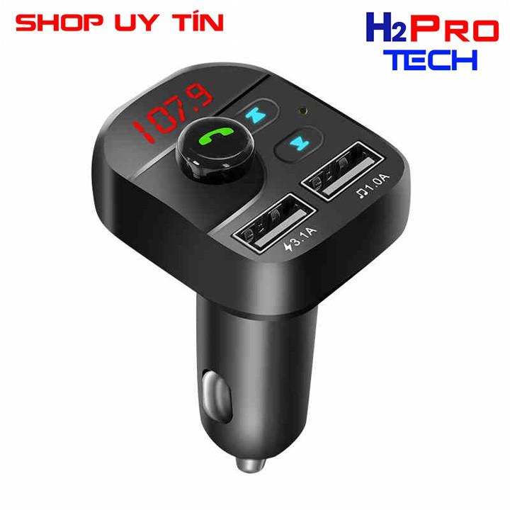 Tẩu sạc trên xe hơi 3.1A 2 CỔNG USB, Có jack cắm thẻ nhớ, Có bluetooth