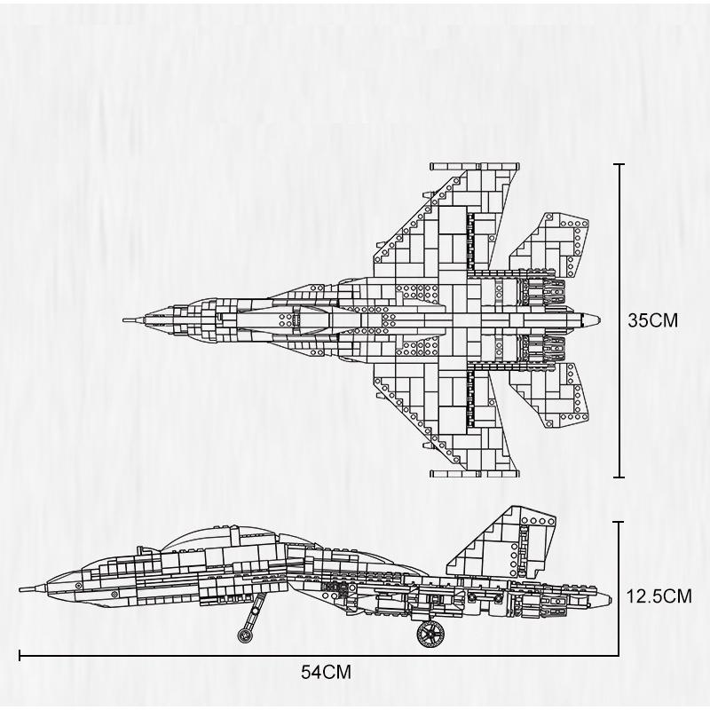 Đồ chơi lắp ráp Máy bay chiến đấu SU-35, Leibao 9001 Utility Helicopter, Xếp hình thông minh