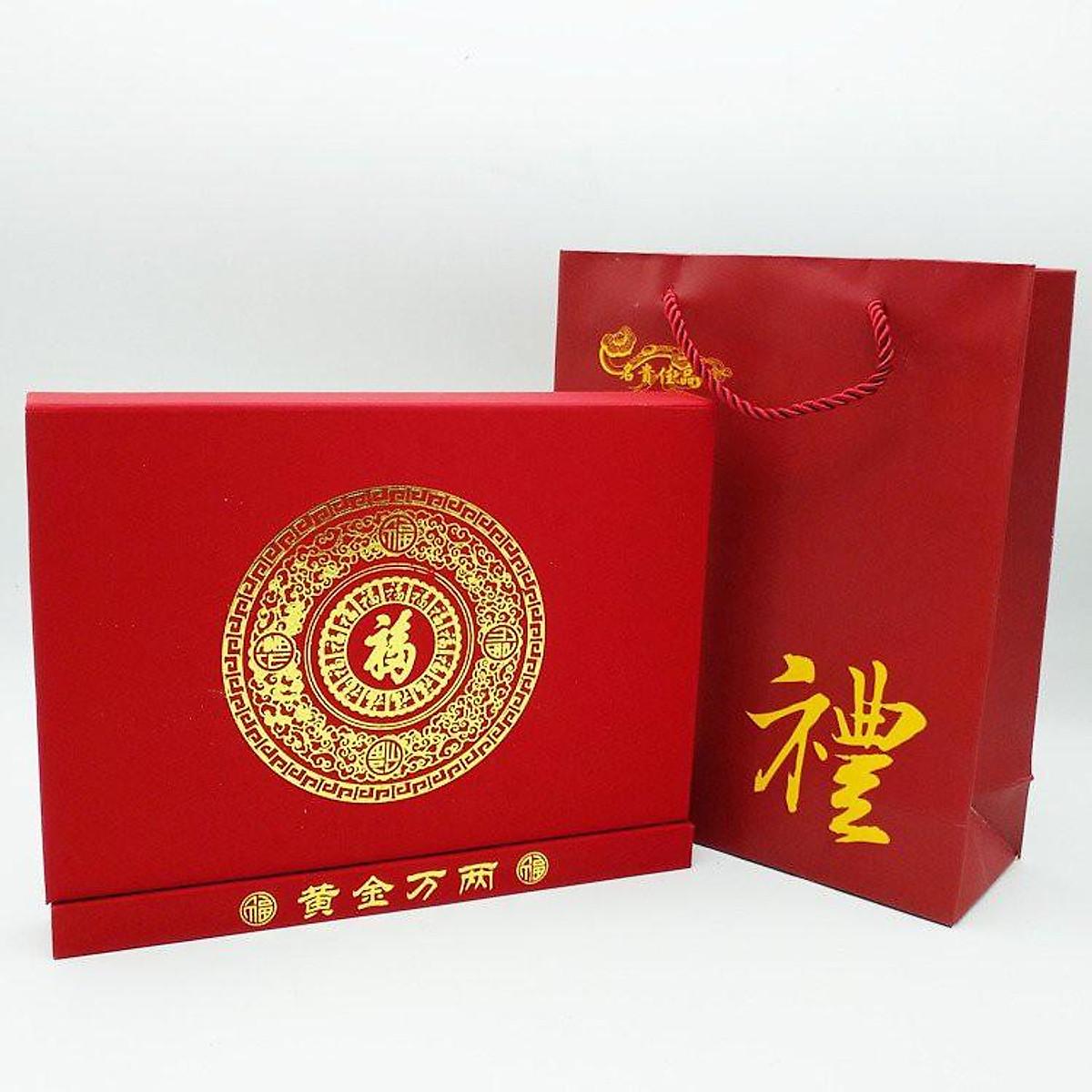 Hộp Quà Tết 10 Thỏi Kim Nguyên Bảo Phong Thủy - Quà Tặng